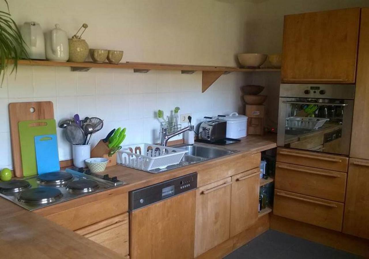 Aeltestes Haus In Quentel - Ferienwohnung 1 Mit Kleinem Garten Hessisch Lichtenau Bagian luar foto