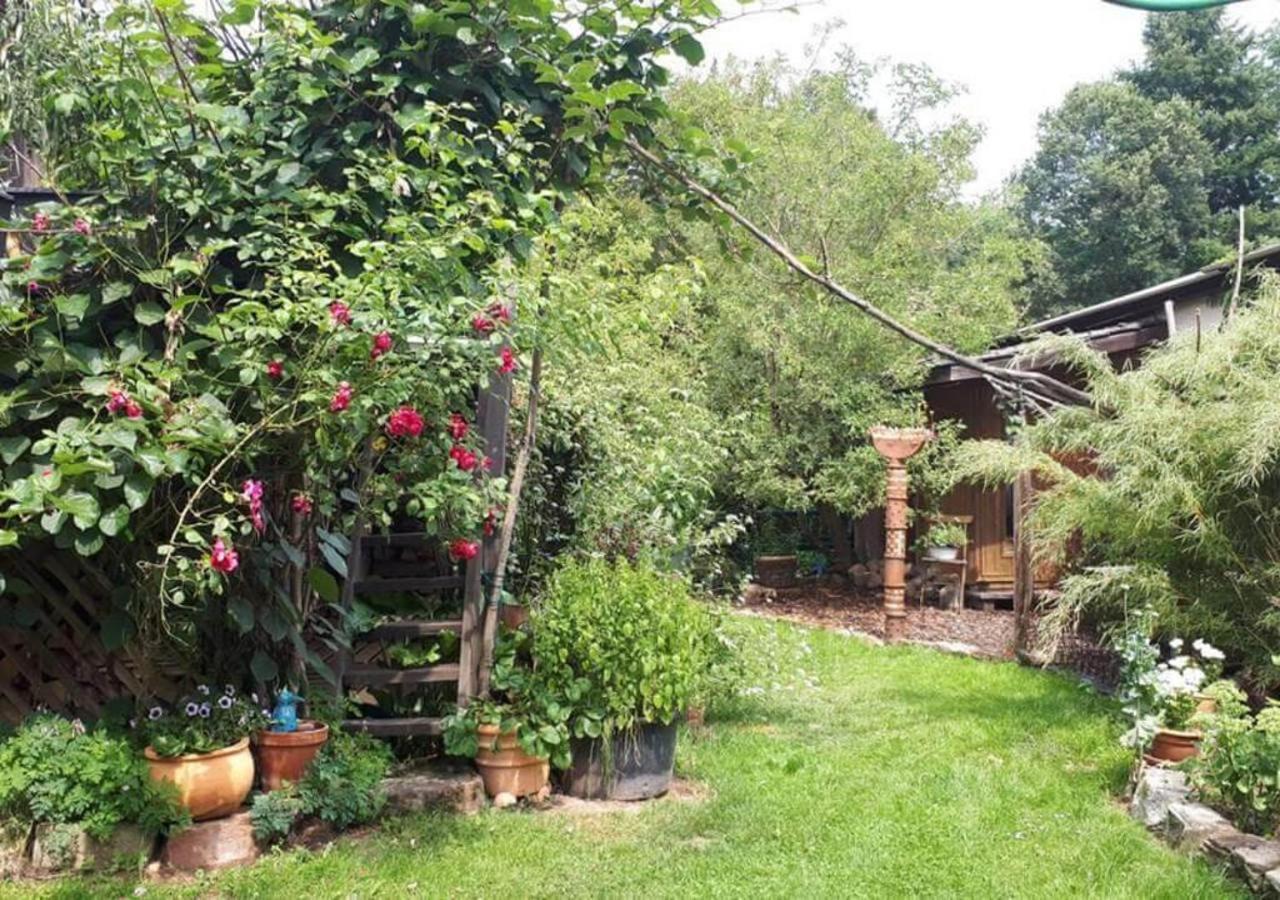 Aeltestes Haus In Quentel - Ferienwohnung 1 Mit Kleinem Garten Hessisch Lichtenau Bagian luar foto